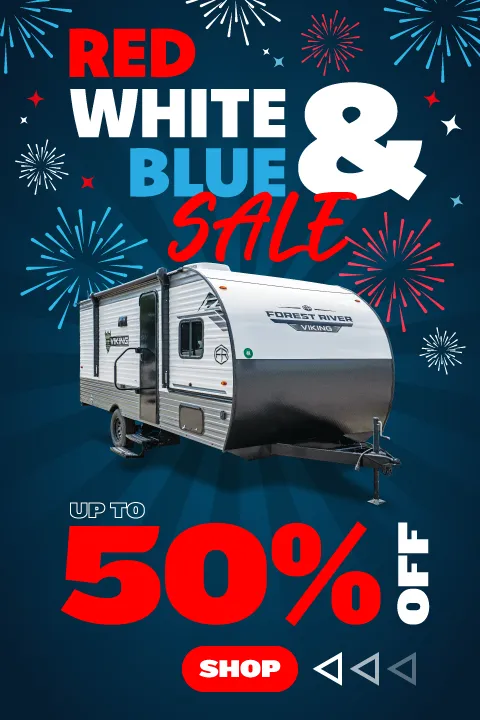 Red, White, and Blue RV Sale