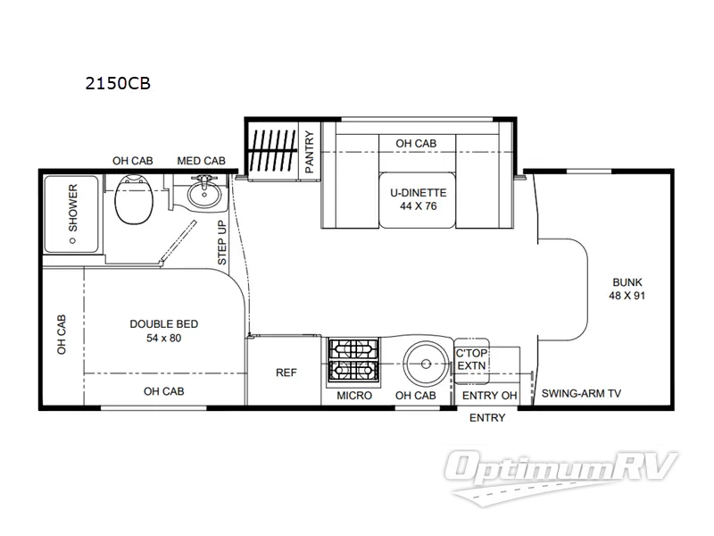2023 Coachmen Prism LE 2150CB RV Floorplan Photo