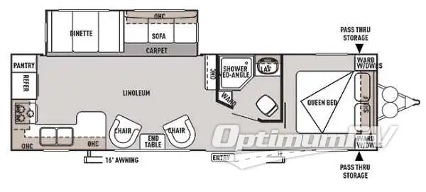 2014 Forest River Wildwood 27RKSS Floorplan Photo