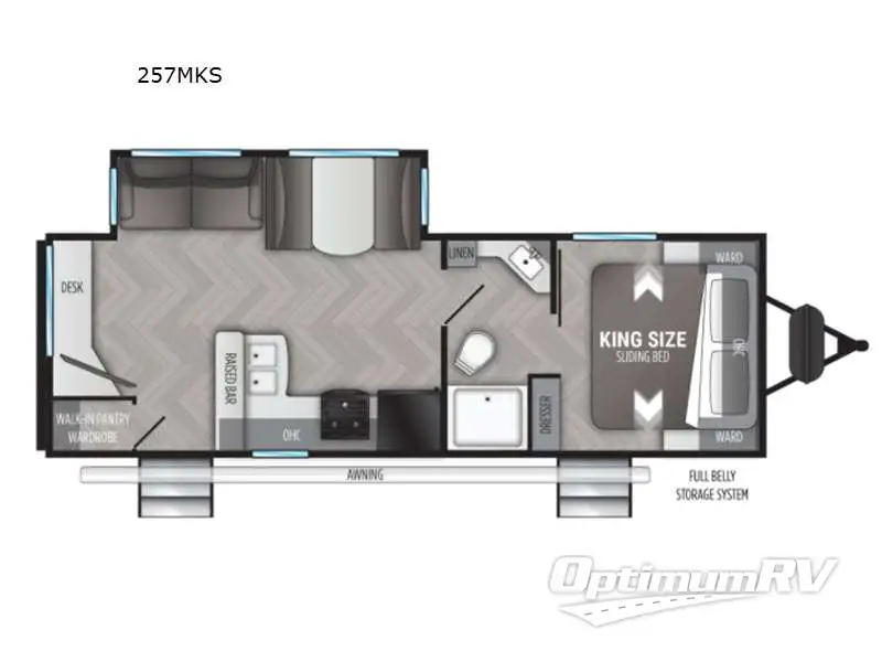 2021 Cruiser Shadow Cruiser 257MKS Floorplan Photo
