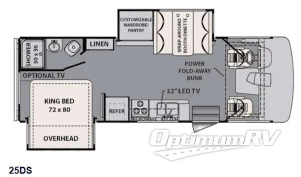 2015 Forest River FR3 25DS RV Floorplan Photo