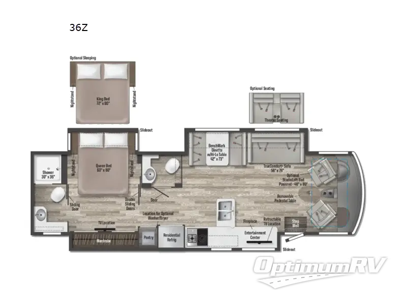 2022 Winnebago Adventurer 36Z Floorplan Photo