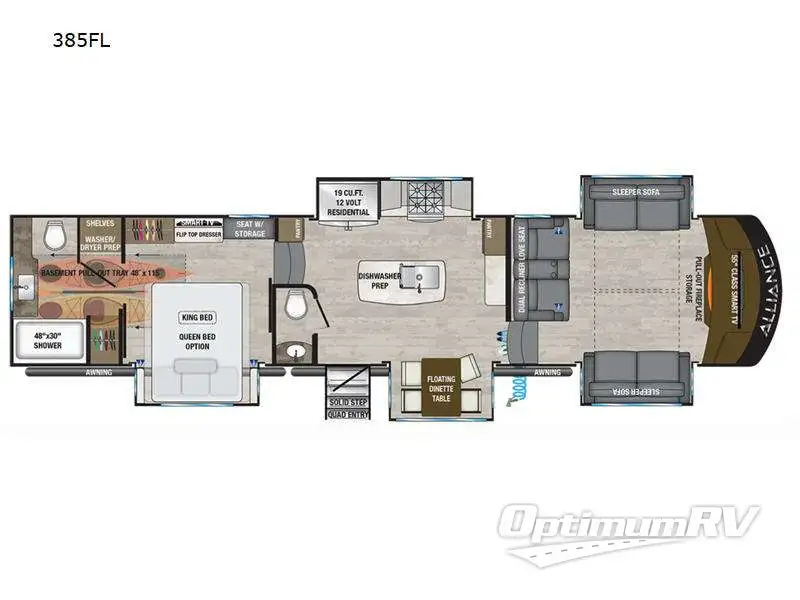 2023 Alliance Paradigm 385FL RV Floorplan Photo