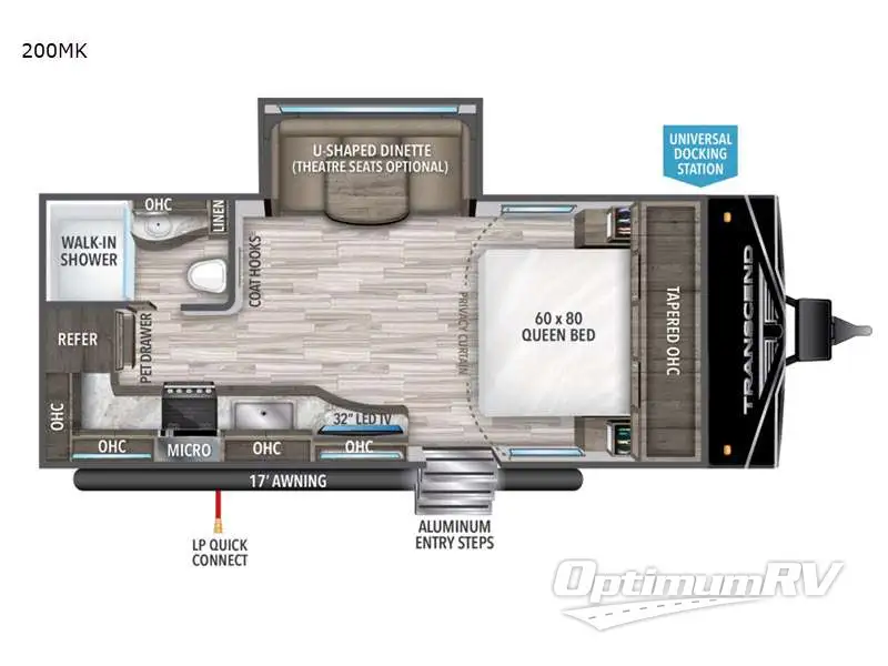 2022 Grand Design Transcend Xplor 200MK RV Floorplan Photo