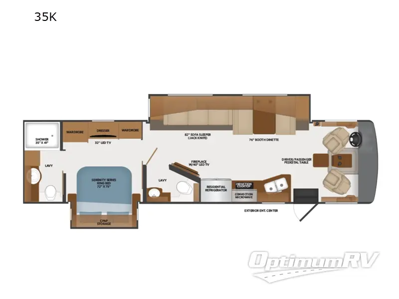 2022 Fleetwood Southwind 35K Floorplan Photo