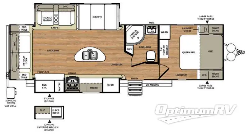 2016 Forest River Salem Hemisphere Lite 272RL Floorplan Photo