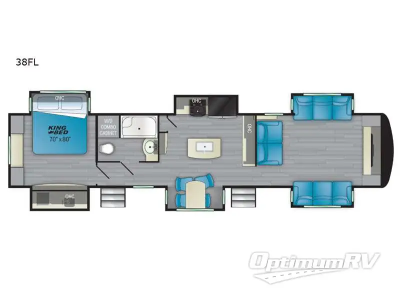 2021 Heartland Bighorn Traveler 38FL RV Floorplan Photo