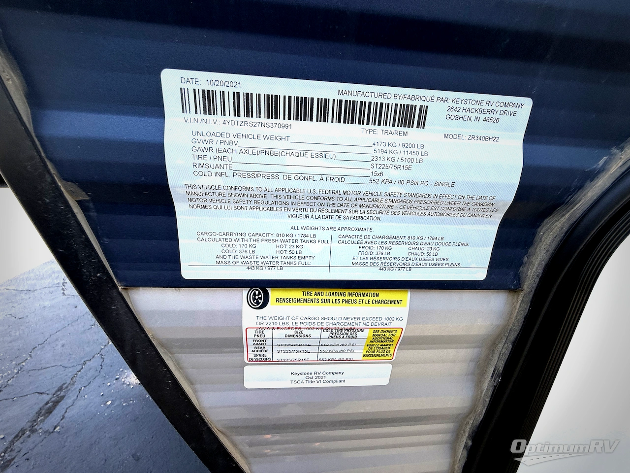 2022 CrossRoads Zinger ZR340BH Photo 16