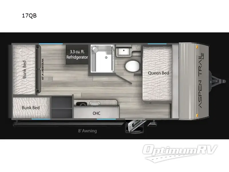 2025 Dutchmen Aspen Trail Mini 17QB RV Floorplan Photo