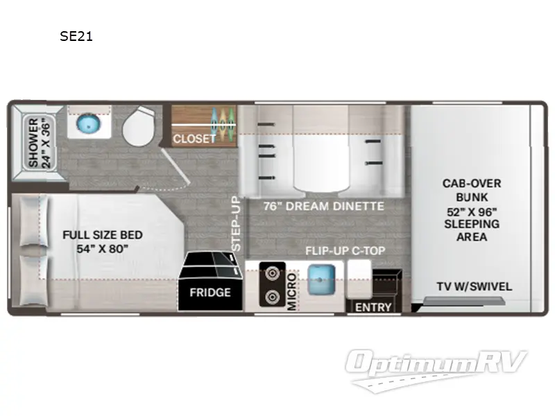 2025 Thor Pasadena SE SE21 RV Floorplan Photo
