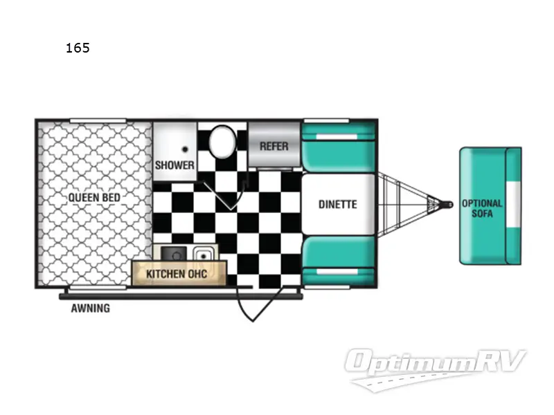 2023 Riverside Retro 165 RV Floorplan Photo