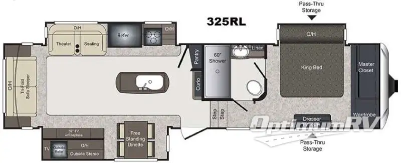 2016 Keystone Laredo 325RL Floorplan Photo