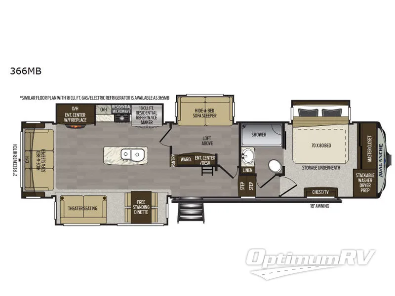 2022 Ember Overland Series 221MDB Floorplan Photo