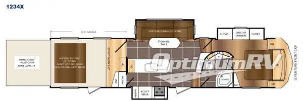 2016 Prime Time Spartan 1234X RV Floorplan Photo