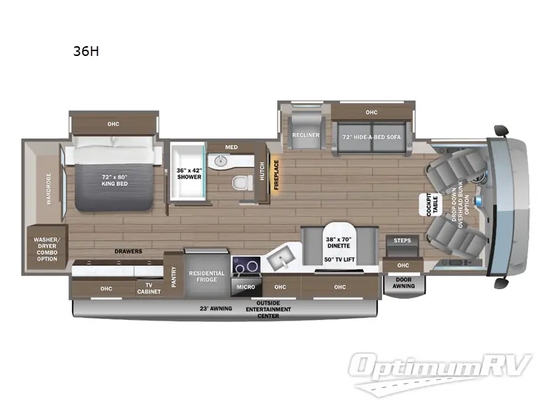 2025 Jayco Precept Prestige 36H Floorplan Photo
