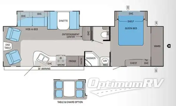 2012 Jayco Eagle 320RLDS RV Floorplan Photo