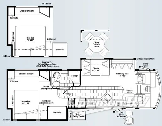 2007 Itasca Suncruiser 35L Floorplan Photo