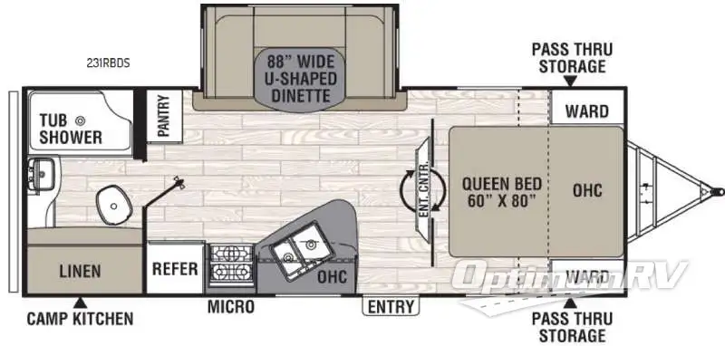 2017 Coachmen Freedom Express 231RBDS RV Floorplan Photo
