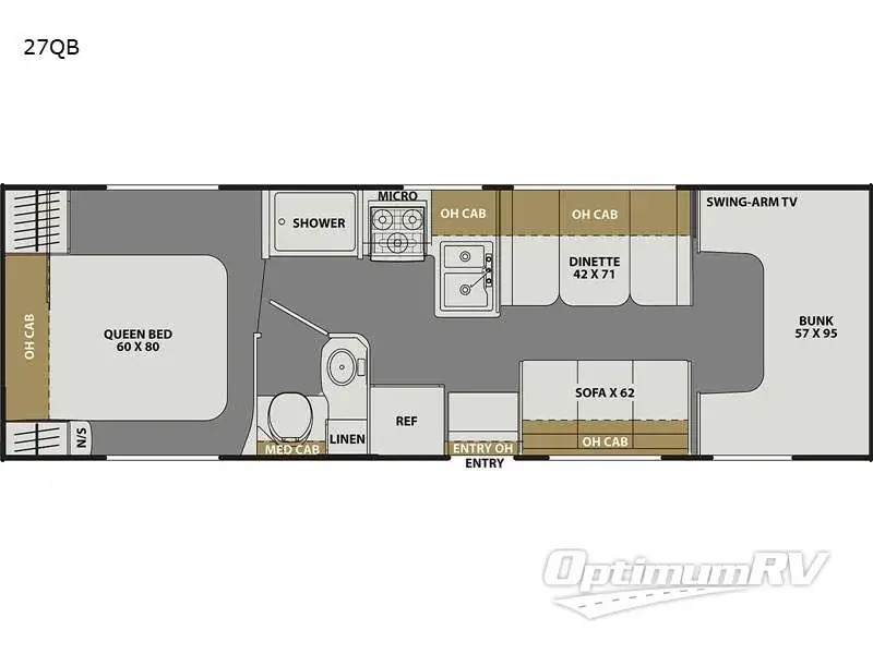 2023 Coachmen Freelander 27QB Floorplan Photo