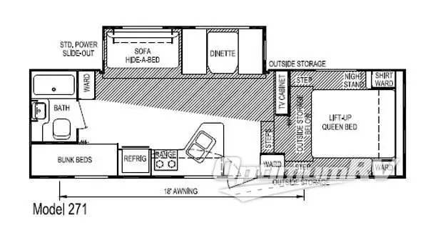 2013 Skyline Nomad Joey Select 271 Floorplan Photo