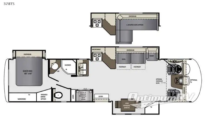 2016 Forest River Georgetown XL 378TS RV Floorplan Photo