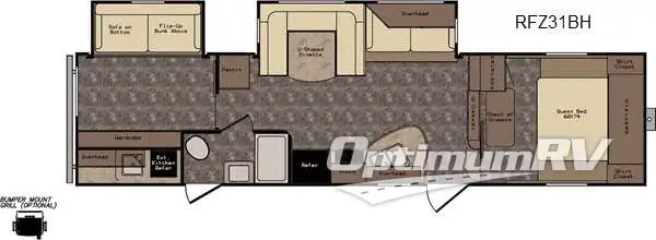 2017 CrossRoads ReZerve RFZ31BH Floorplan Photo
