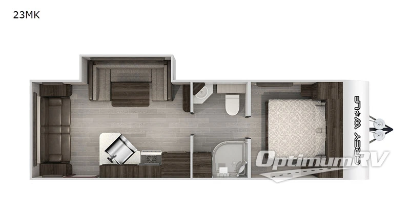 2020 Forest River Cherokee Grey Wolf 23MK Floorplan Photo