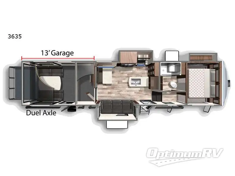 2021 Dutchmen Voltage 3635 Floorplan Photo