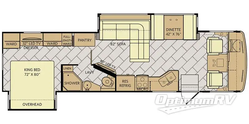 2018 Fleetwood Storm 32B RV Floorplan Photo