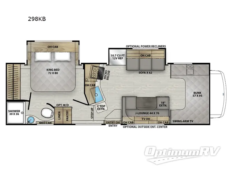 2025 Coachmen Leprechaun 298KB Ford 450 RV Floorplan Photo