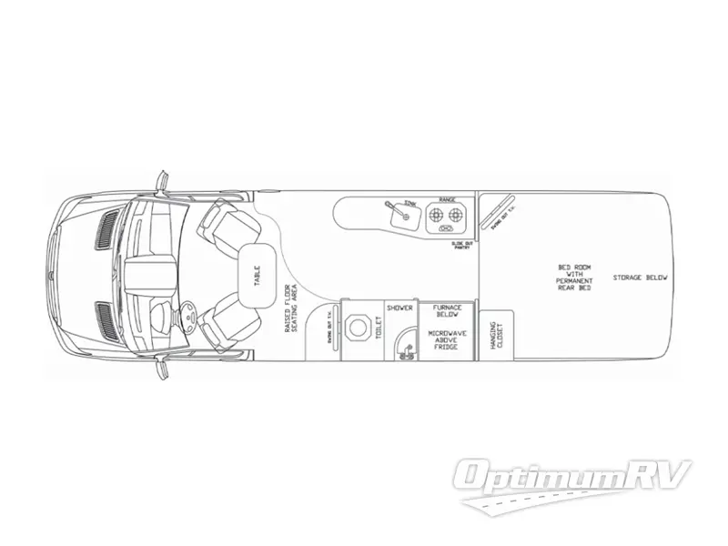 2012 Pleasure-Way Plateau RB Floorplan Photo