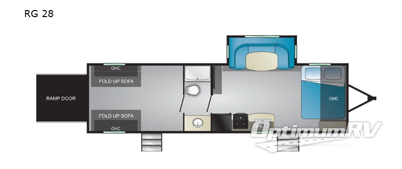 2020 Heartland Pioneer RG28 RV Floorplan Photo