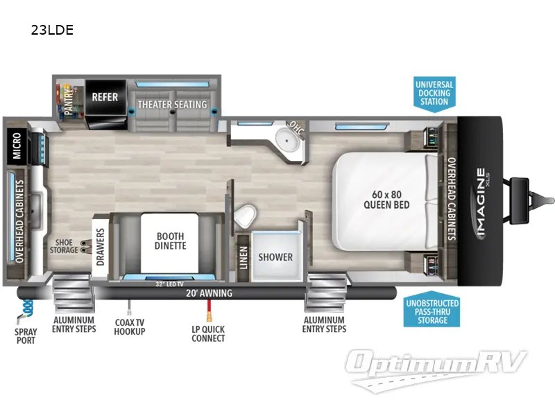 2023 Grand Design Imagine XLS 23LDE RV Floorplan Photo