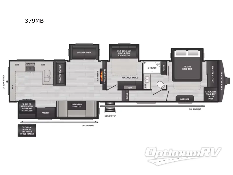 2026 Keystone Alpine Avalanche Edition 379MB Floorplan Photo