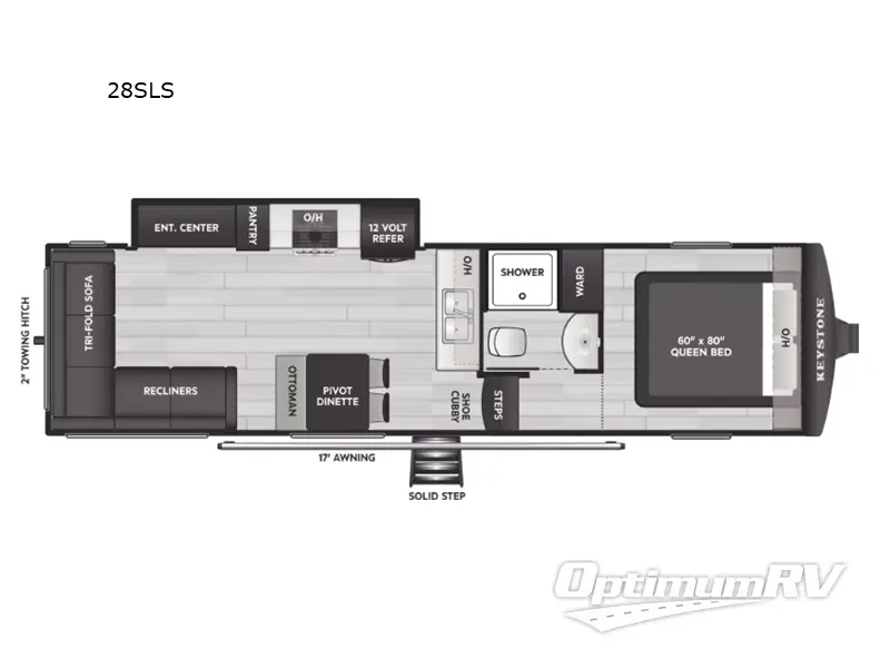 2026 Keystone Arcadia Select 28SLS RV Floorplan Photo