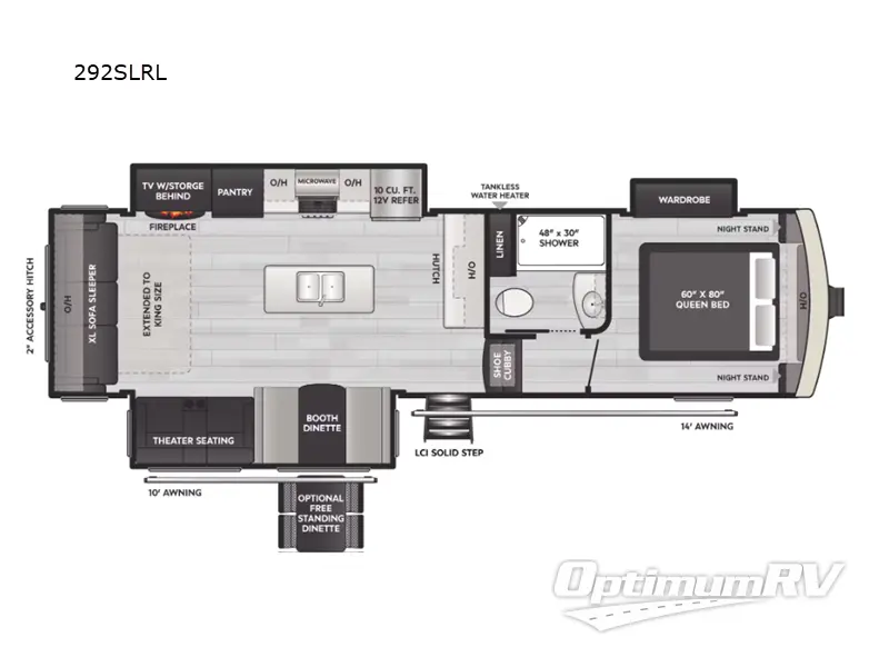 2025 Keystone Arcadia Super Lite 292SLRL Floorplan Photo