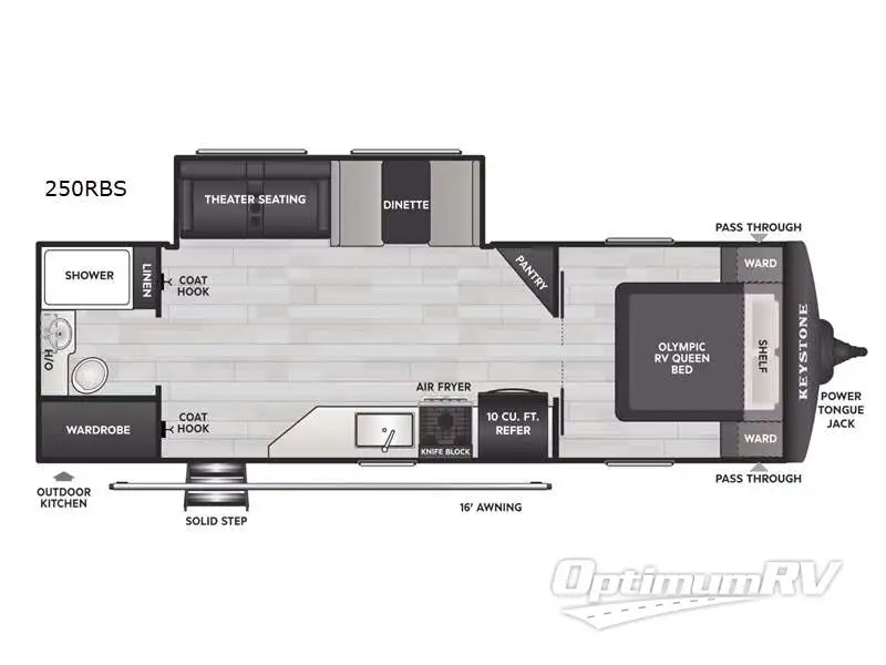 2027 Keystone Hideout 250RBS RV Floorplan Photo