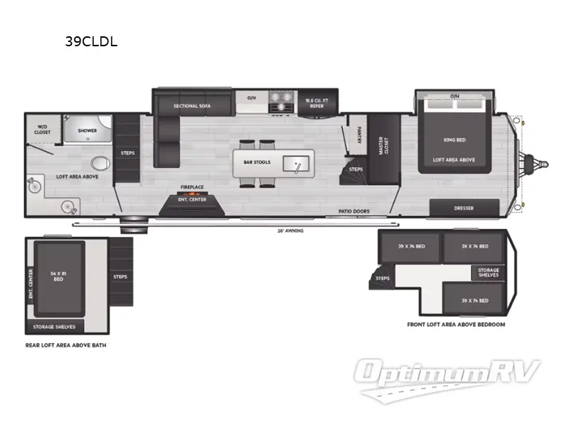 2025 Keystone Retreat 39CLDL Floorplan Photo