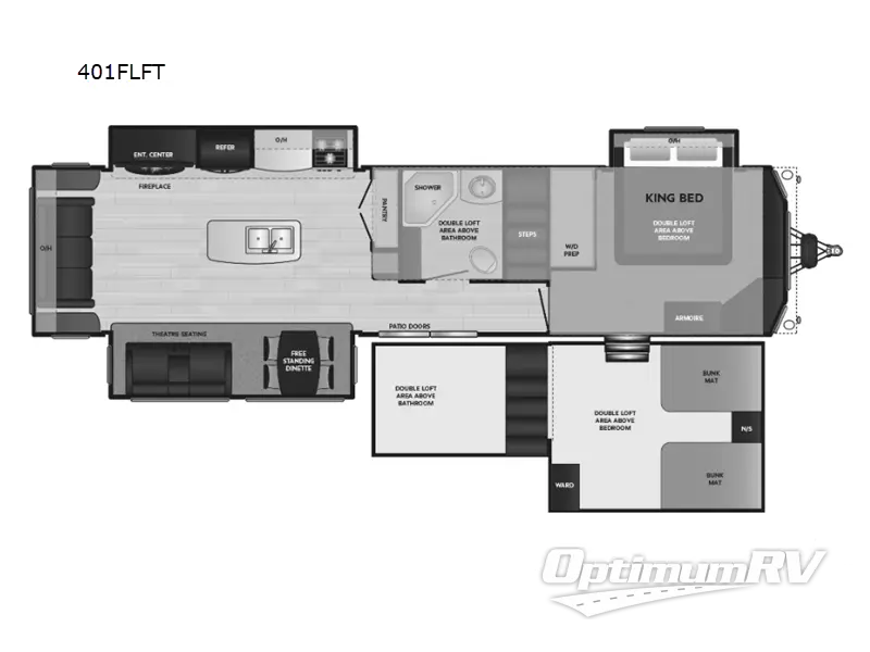 2024 Keystone Residence 40FLFT Floorplan Photo