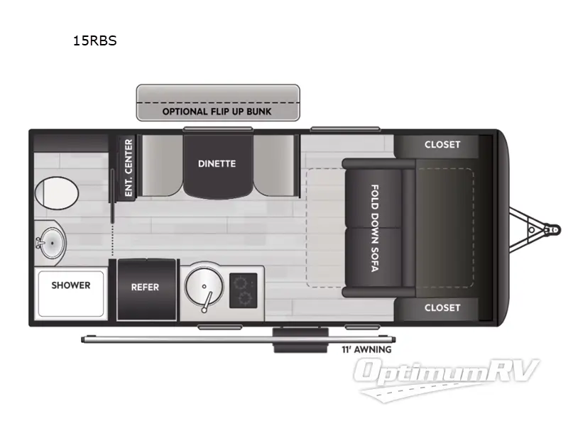 2025 Keystone Sprout 15RBS Floorplan Photo