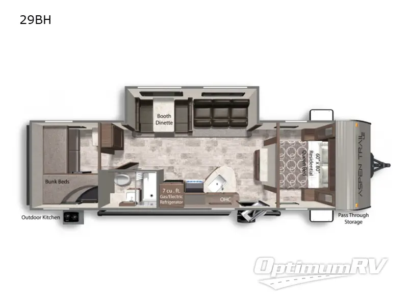 2022 Dutchmen Aspen Trail LE 29BH Floorplan Photo