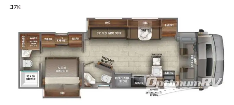 2021 Jayco Seneca Prestige 37K Floorplan Photo