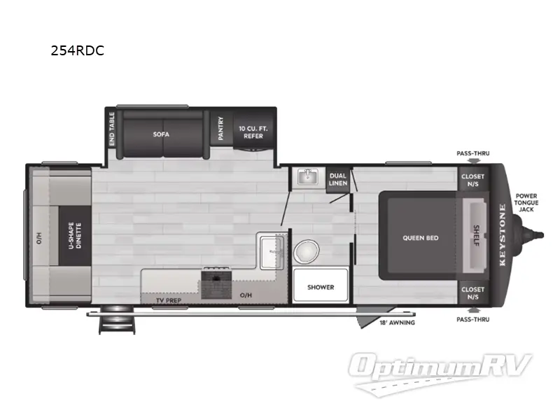 2026 Keystone Springdale Classic 254RDC RV Floorplan Photo