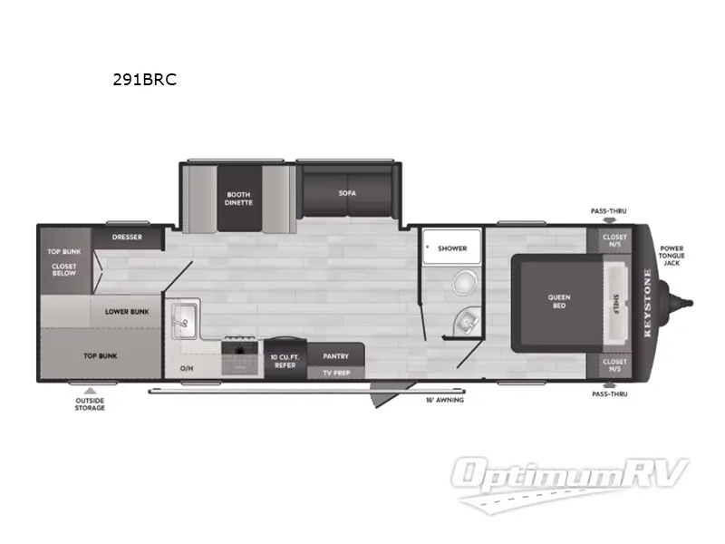 2026 Keystone Springdale Classic 291BRC RV Floorplan Photo