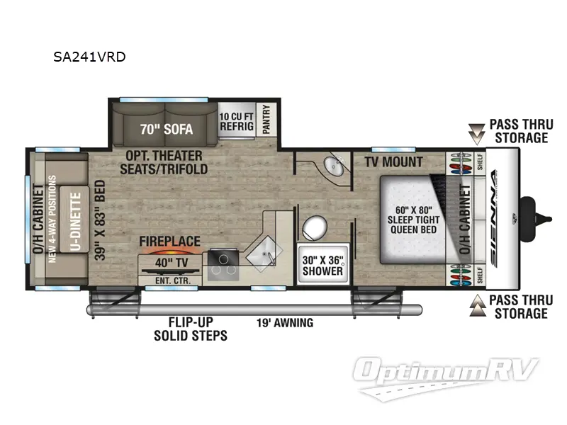 2026 Venture Sienna SA241VRD RV Floorplan Photo