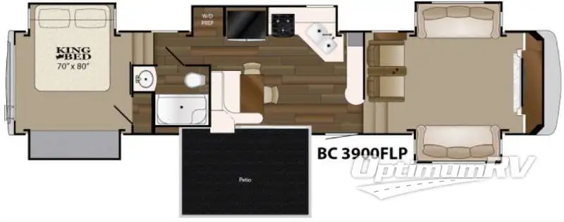 2016 Heartland Big Country 3900FLP RV Floorplan Photo