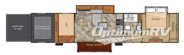 2014 Forest River Vengeance Touring Edition 39R12 RV Floorplan Photo