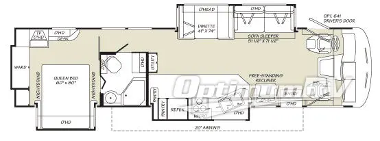 2004 Fleetwood Southwind 37C RV Floorplan Photo