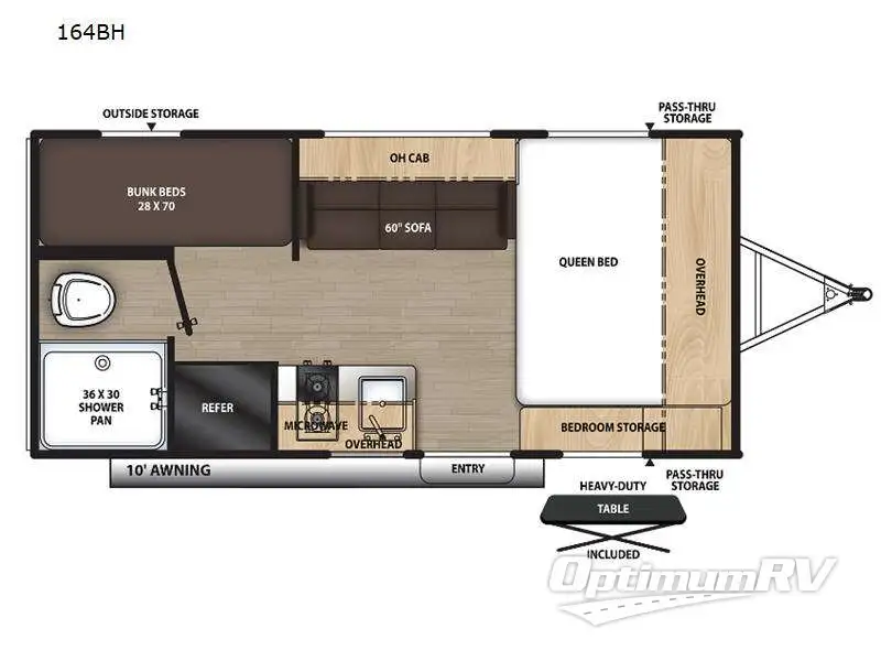 2023 Coachmen Catalina Summit Series 7 164BH Floorplan Photo