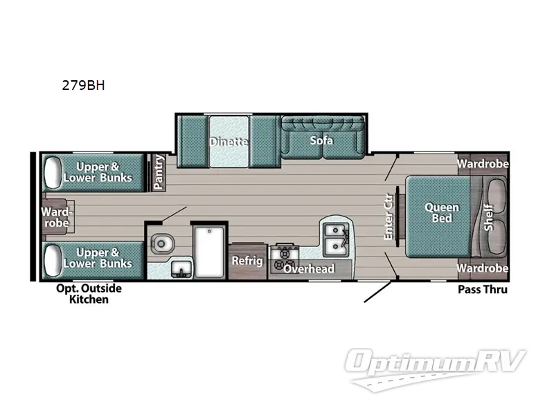 2022 Gulf Stream Kingsport Ultra Lite 279BH Floorplan Photo